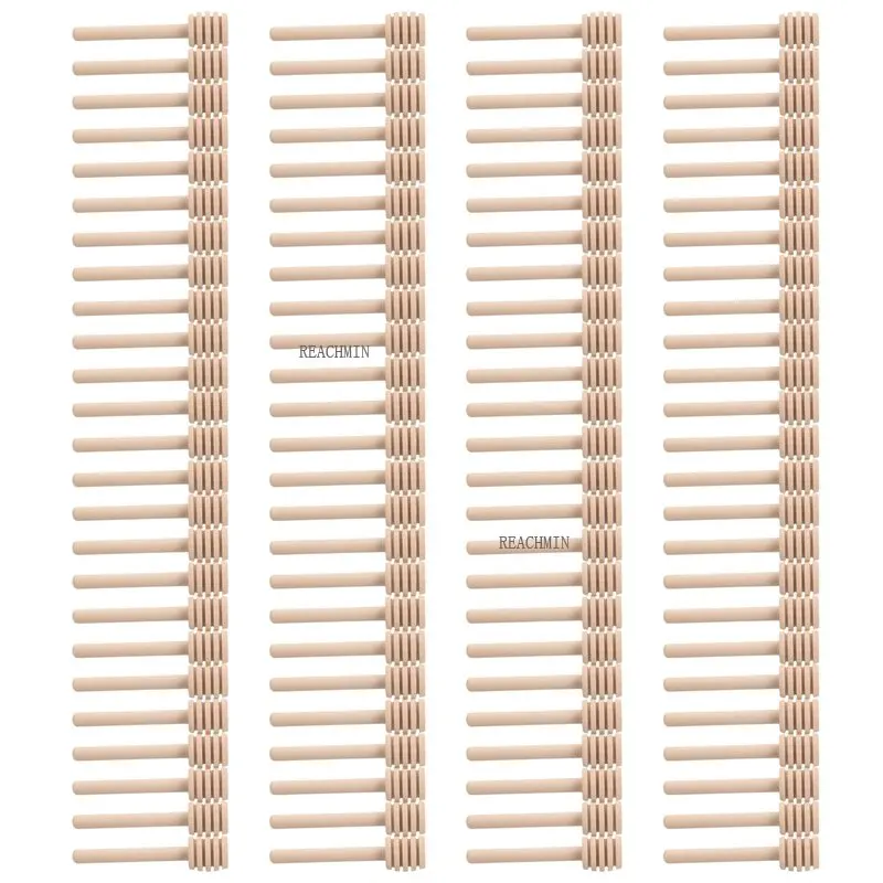 

100 пакетов миниатюрных 3-дюймовых деревянных палочек для меда, индивидуально упакованных, для меда