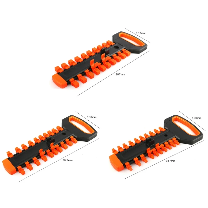 

Portable Socket Organizer Tray Quality Socket Holder Socket Wrench Storage Rack Suitable for 1/3-Inch 3/8-Inch 1/2-Inch