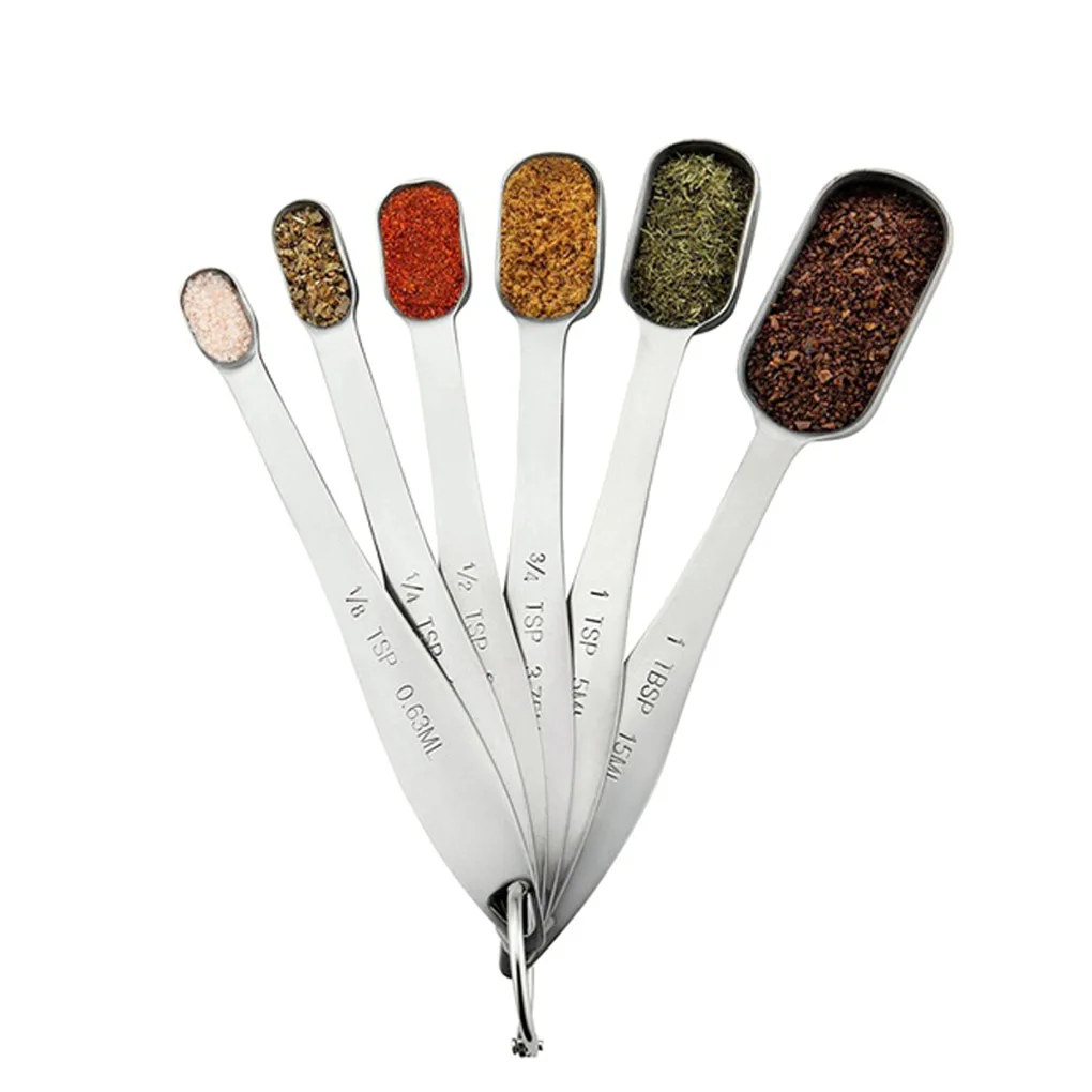 

13pcs Measuring Cups and Spoons Set Stainless Steel Stackable Dry Spices Liquid Cooking Baking Ingredients Scoops