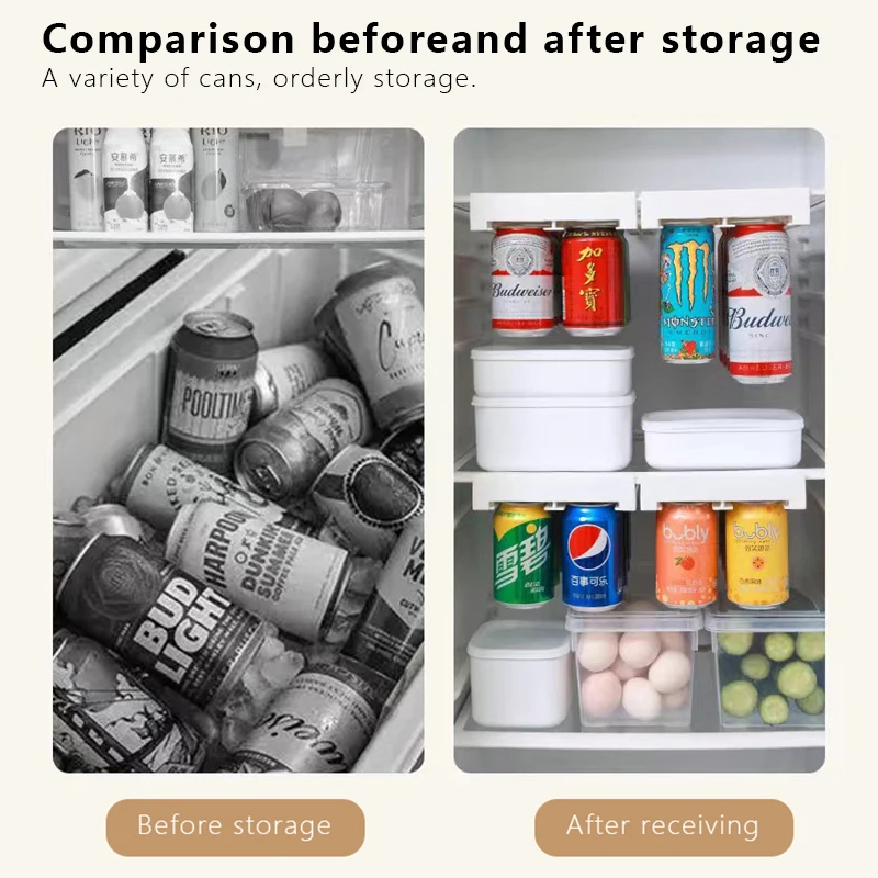 

Refrigerator Storage Cabinet Steam Dispenser Transparent Plastic Storage Rack Refrigerator Manager Household Products