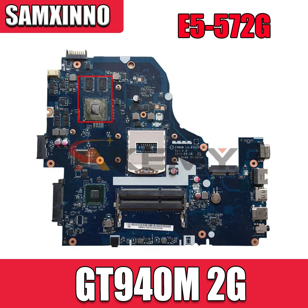 

NBMV211001 Motherboard for Acer Aspire E5-572G Z5WAW LA-B702P GT940M 2G
