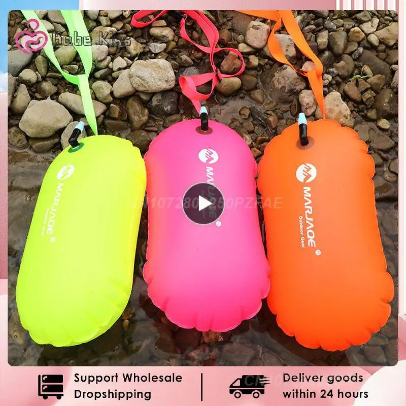 

1~10PCS Swimming Buoy Environmental Pvc Safety Bag Inflatable Flotation Bag For Swimming Water Sport Storage With Waist Belt