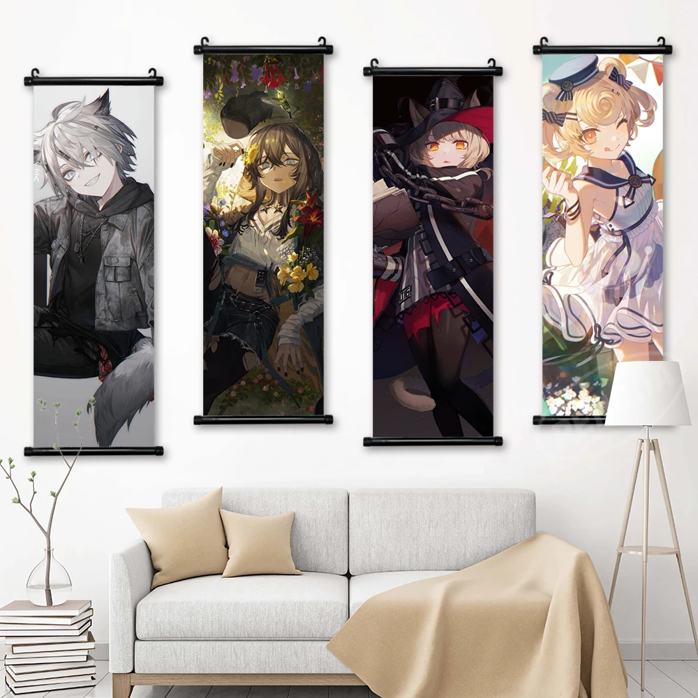 

Настенная картина с изображением спектра из игры, плакат рыцарей, нианский свиток, подвесная картина, Платиновый холст, принт серебряного ц...