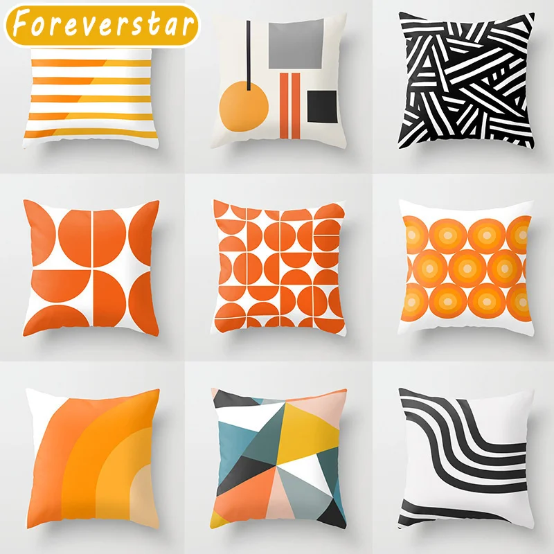 

Декоративная подушка оранжевого цвета, 45x45 см