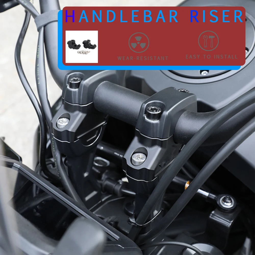 

2021- Motorcycle Aluminum New Handle Bar Riser Clamp Extend Handlebar Adapter Mount For Pan America 1250 1250 Special