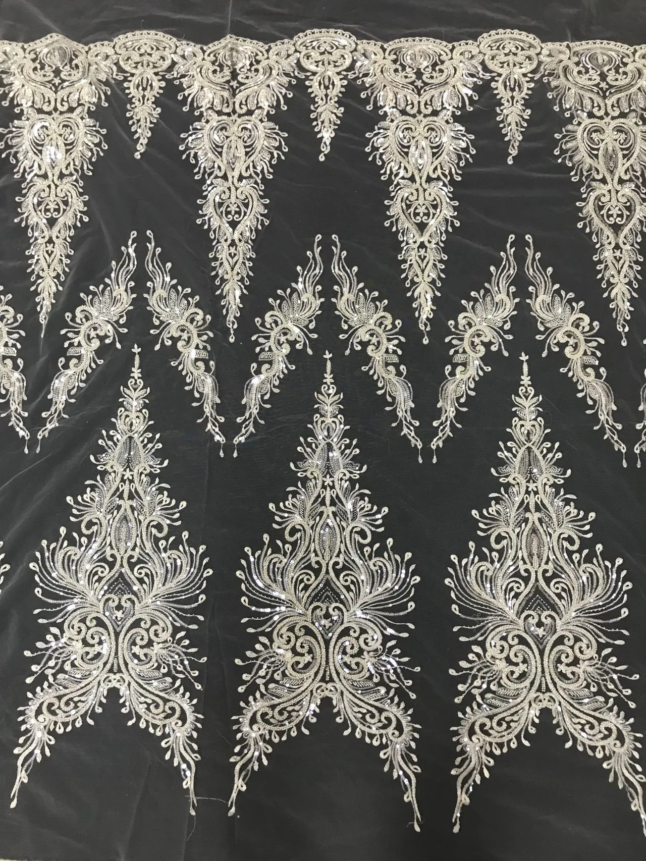 Белое свадебное платье с Европейским рисунком вышивка жемчужинами и блестками