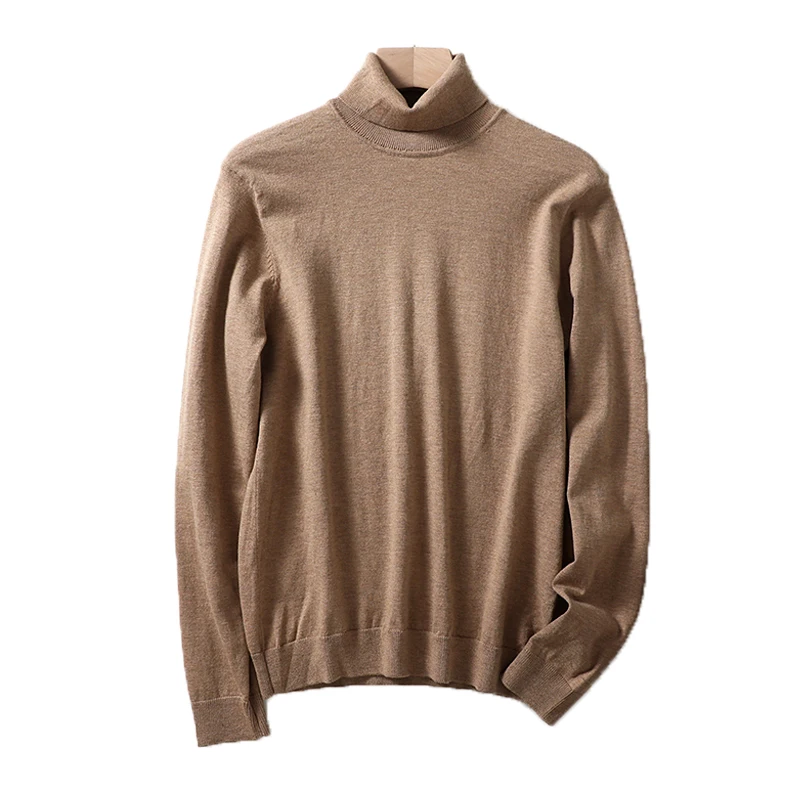 

Men Turtleneck Sweaters Autumn Winter Fashion Sweater Warm Soft Knitted Pullover Man Jumper Tops Thermal Breathable Sweater