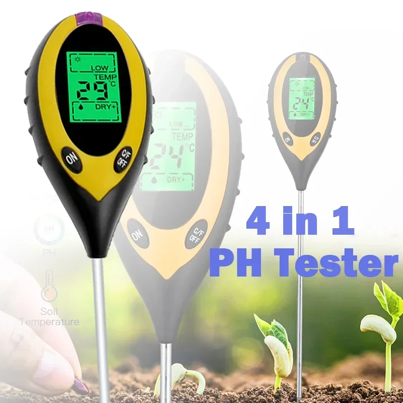 

/ in Thermometer Acidity/soil Meter Soil Hygrometer Moisture Garden Tester Tester Flower Light Soil 4 PH Moisture Plant for 1