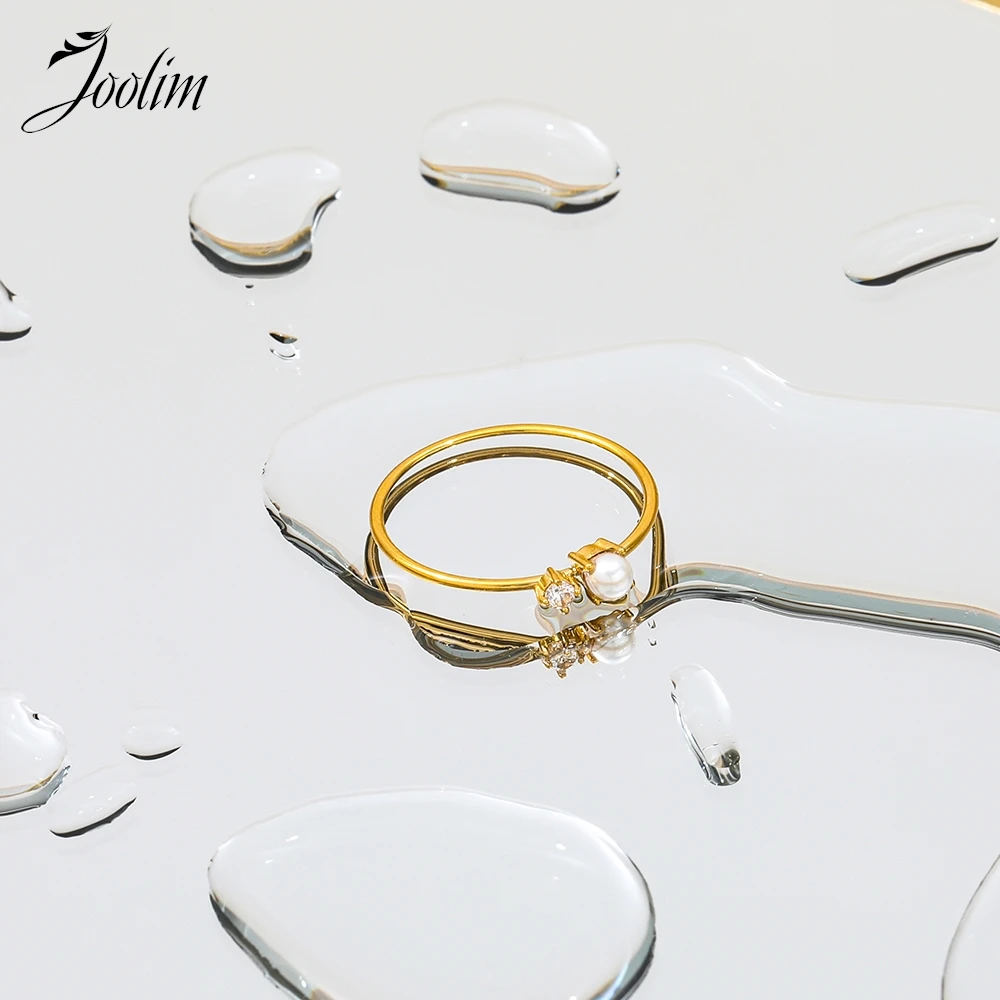 Кольцо Joolim из поливинилхлоридной стали для женщин элегантное модное ювелирное