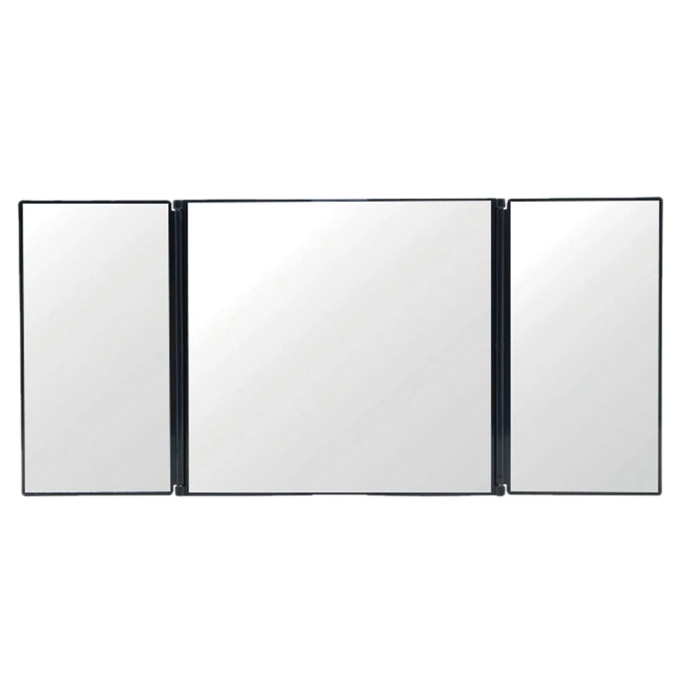 

Car 3 Sections Folding Vanity Mirror Adjustable Car Sunshade Mirror Car Interior Decorative Mirror