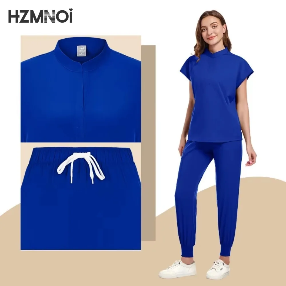 Многоцветная Униформа с коротким рукавом и брюки-джоггеры