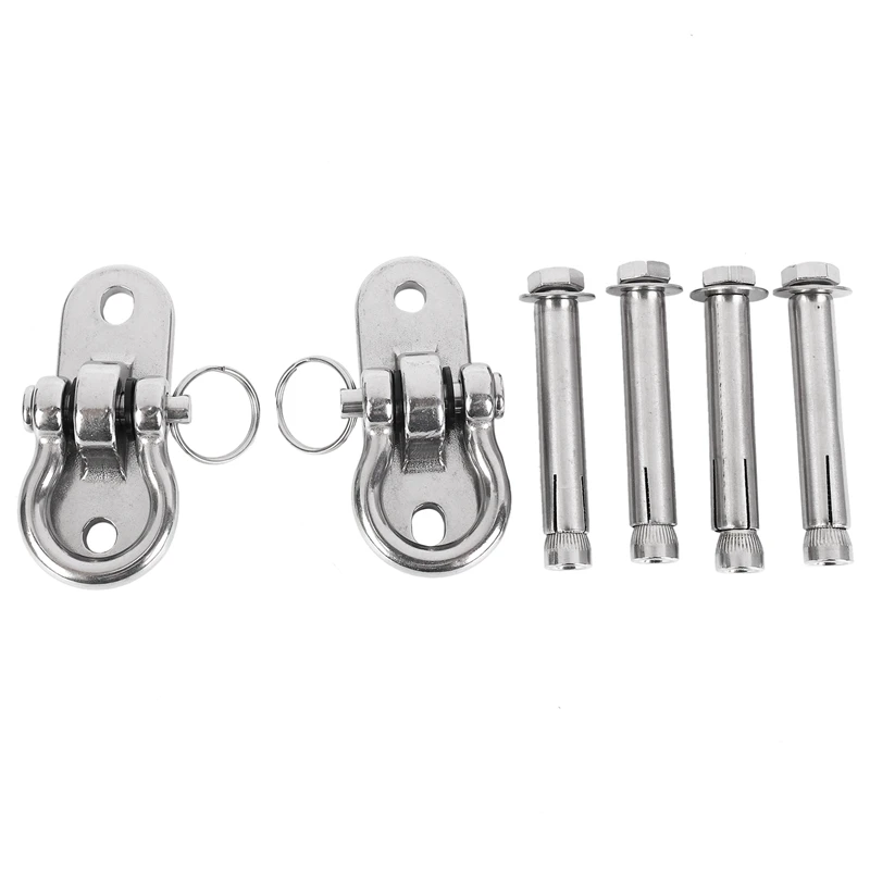 

Quality Stainless Steel 304 Heavy Duty Swing Hangers Swing Sets 250Kg Capacity For Swing And Yoga Hammock Chair Sandbag