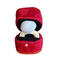 love diamond ring box plush toy pp cotton stuffed pet chewing sounds case puppies cute soft dog bitter interesting interaction