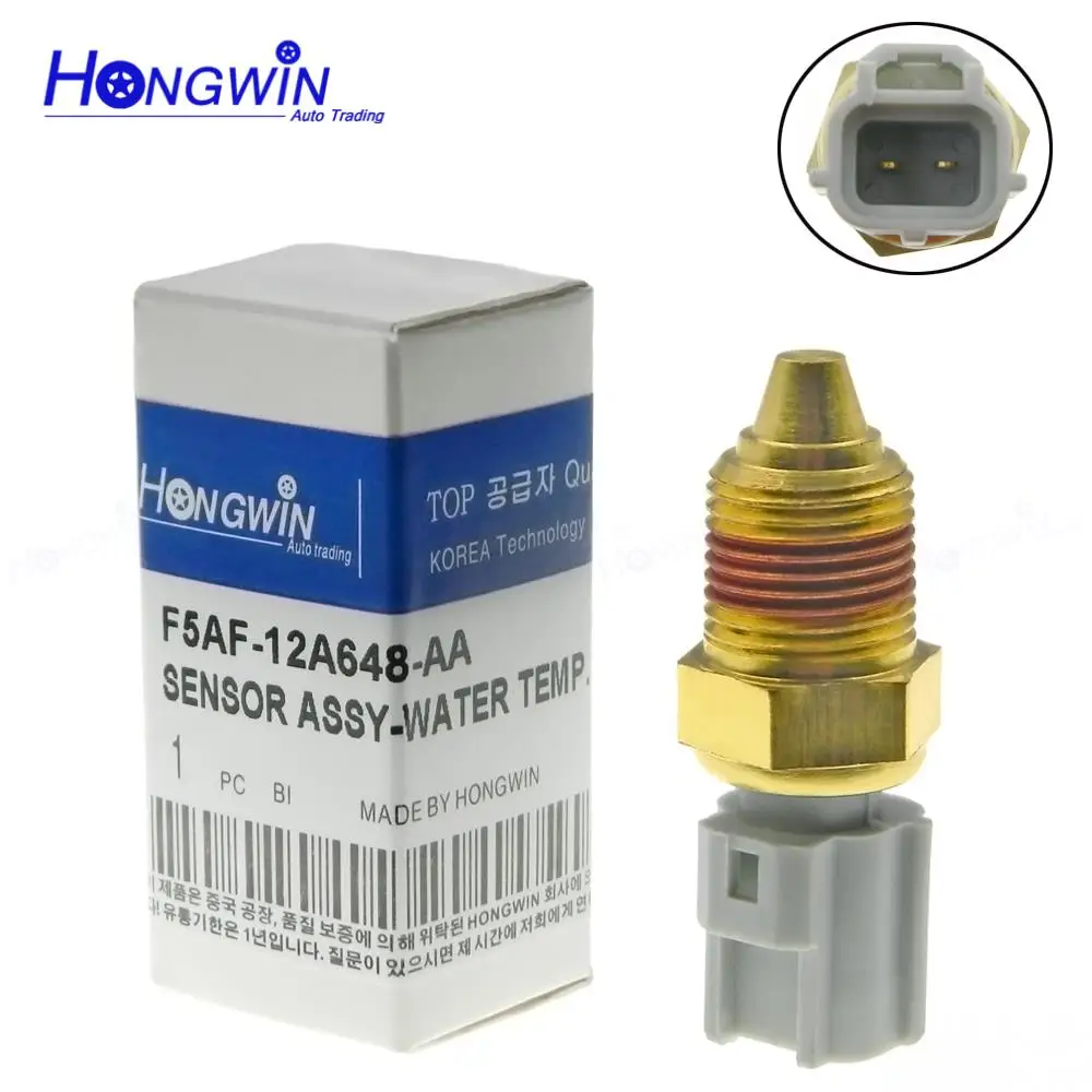 Датчик температуры охлаждающей жидкости + разъем F5AF-12A648-AA F5AF12A648AA для Ford F150 250 350 450 550 Lincoln Mazda B2300 Mercury.