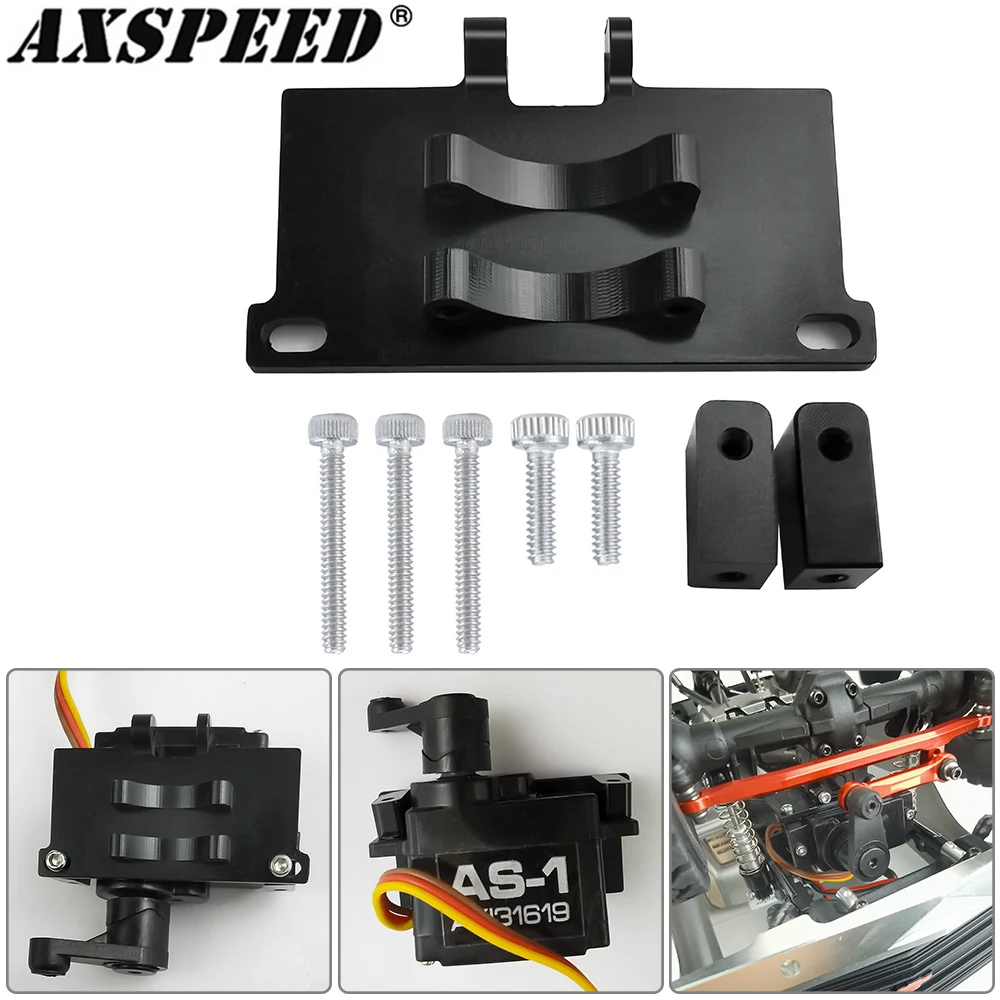 

AXSPEED Steering Servo Mount Bracket for 1/24 RC Crawler Car Axial SCX24 90081 001 002 004 005 006 Gladiator Upgrade Parts