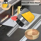 Концевая фреза с круглым носом, 8 мм, 6 мм, хвостовик 14 дюйма, фреза для деревянной бухты, насадка 1-18 дюйма, диаметр чаши и лотка, фреза, инструменты для деревообработки