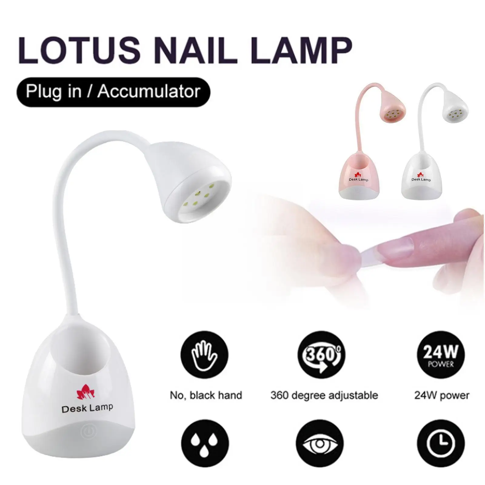 UV LED Nail Lamp-Glue Polish Nail Curing Lamp,36W Gel W/ Lamp Light,USB Free Nail Timmig Nail Dryer 60s Nail New Hands Mini H8Q1
