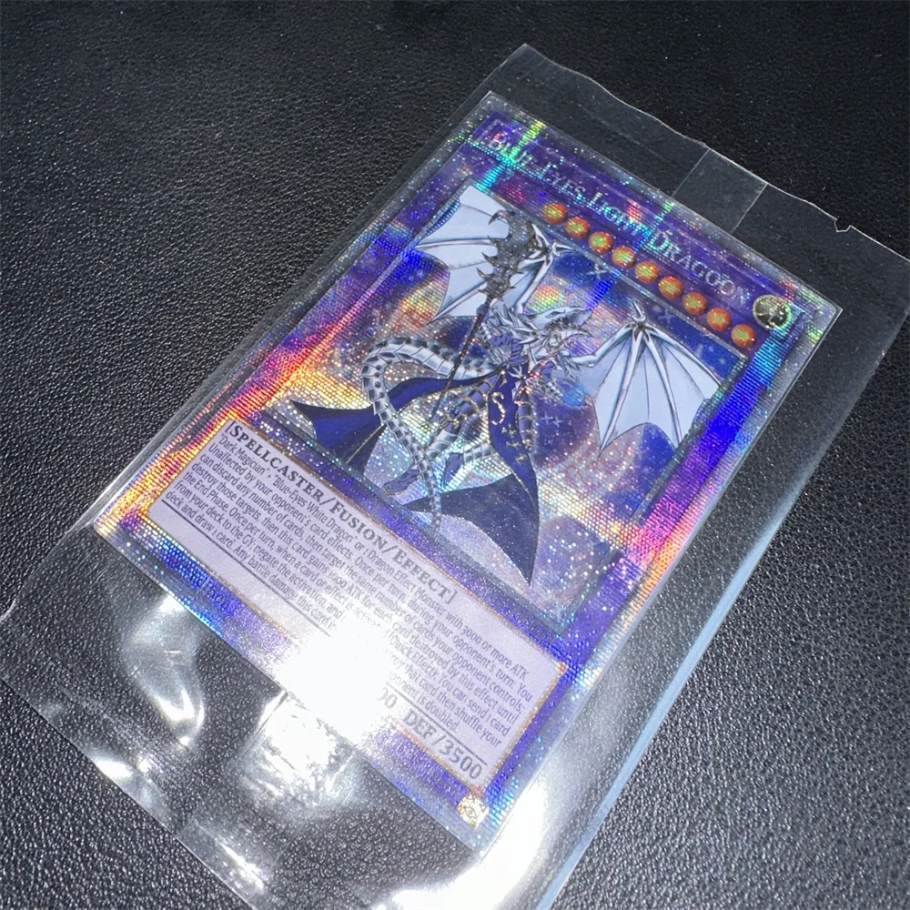 Фото Yu-Gi-Oh Blue-Eyes Light Dragoon Коллекционная карточная игрушка для детей Неоригинальный PSER OCG/TCG/SALM-EN001 Подарочный предмет №3