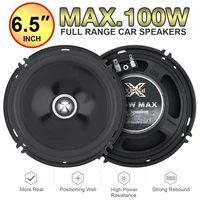 2pcs 6 5 inch 100w full range frequency car audio speaker heavy mid bass ultra thin modified speaker non destructive install