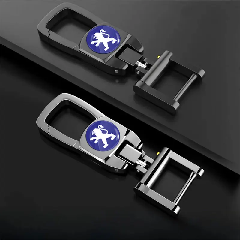 1 шт. Автомобильный Алюминиевый Брелок для украшения Peugeot 206 307 308 3008 207 208 407 508 2008 5008