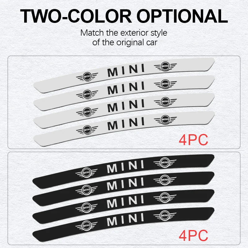 

4pcs Car Badge Wheel Rim Stickers Wheel Hub Decor Decal For MINI Cooper Clubman R55 R56 R57 R58 R59 F54 Accessories Car Styling