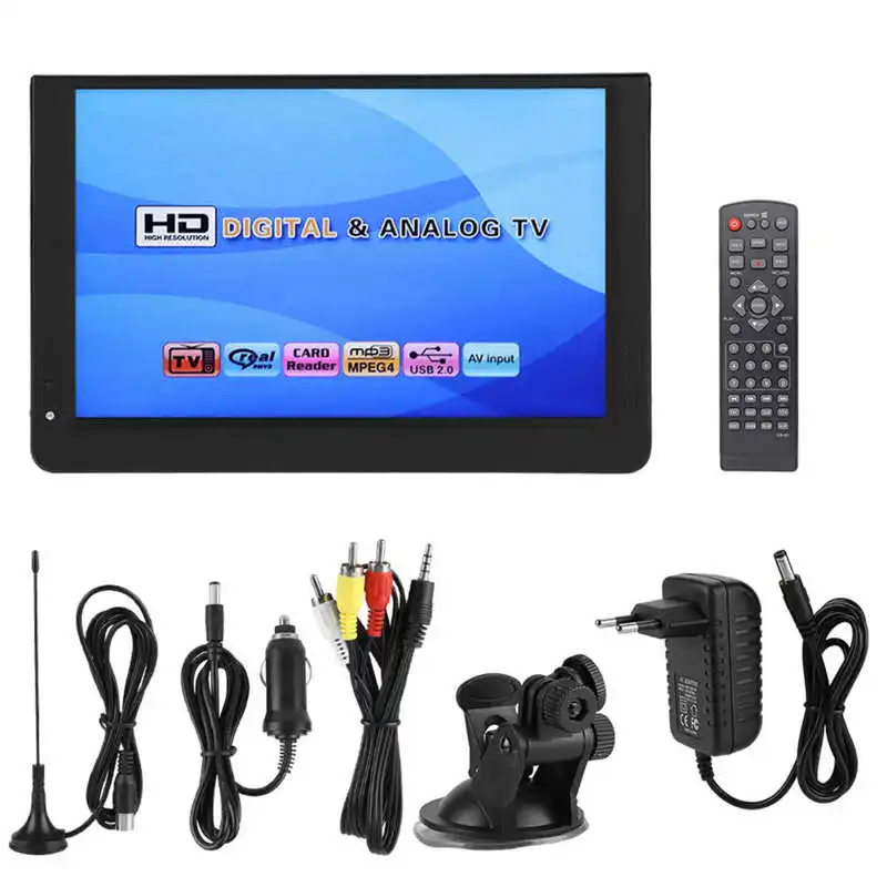 Портативный цифровой ТВ LEADSTAR 12 дюймов 1280x800 HD светодиодный портативный