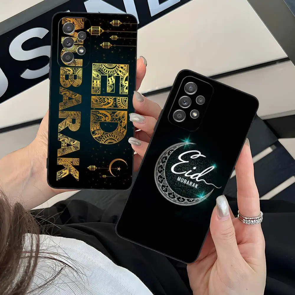 Фото Чехол для телефона Eid Mubarak для Samsung Galaxy M55 54 42 35 34 33 32 23 22 15 14 13 12 F55 5G, мягкий противоударный чехол из ТПУ №1