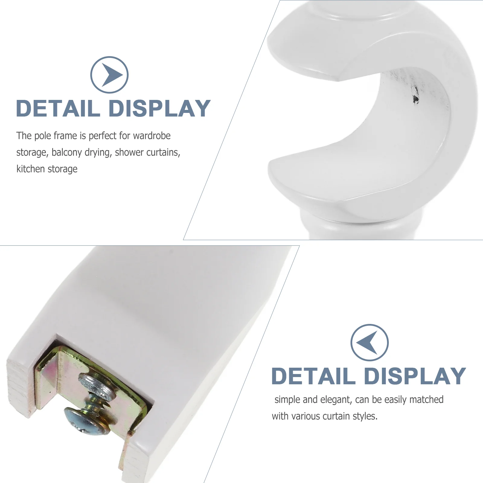 2 шт. кронштейн для карнизов вешалки стержни кронштейны простой держатель