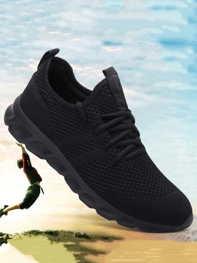 Hot Sale Light Running Shoes Comfortable Casual Men's Sneaker Breathable Non-slip Wear-resistant Outdoor Walking Men Sport Shoes