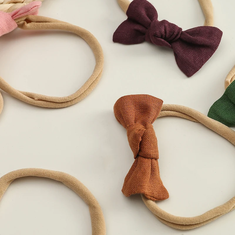 Повязка на голову с бантом для маленьких девочек 2 5 дюймов эластичная повязка