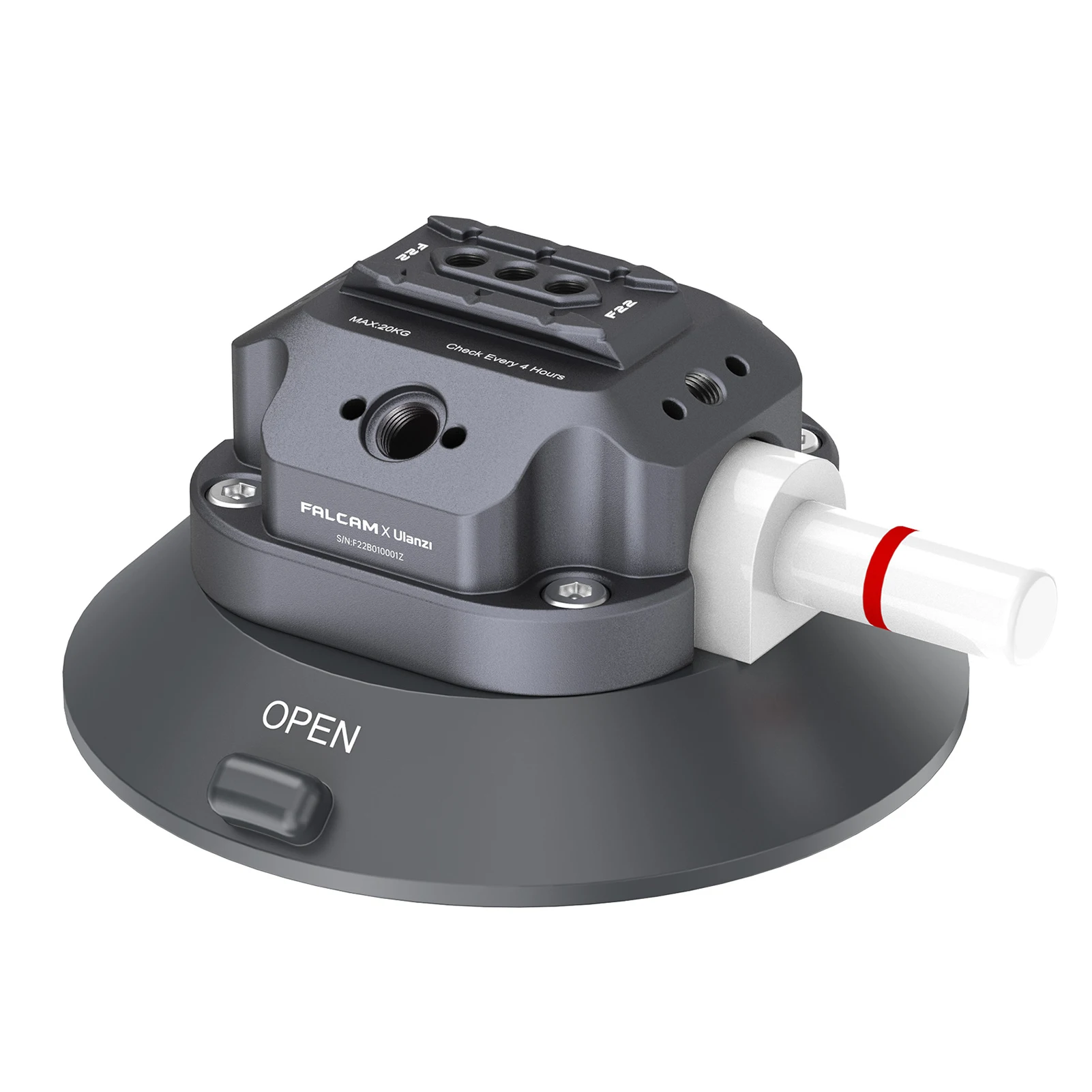 

Быстросъемное крепление на присоске FALCAM F22, 4,5 дюйма, присоска макс. 60 кг, грузоподъемность 3 кг, товары серии Falcon