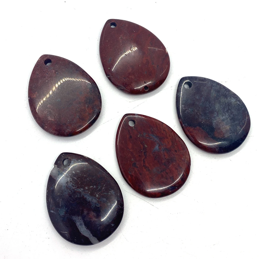 

Natural Stone Water Drop Meteorite Necklace Pendant Healing Power Stone Fashion Charm Necklace Men and Women Gift Making