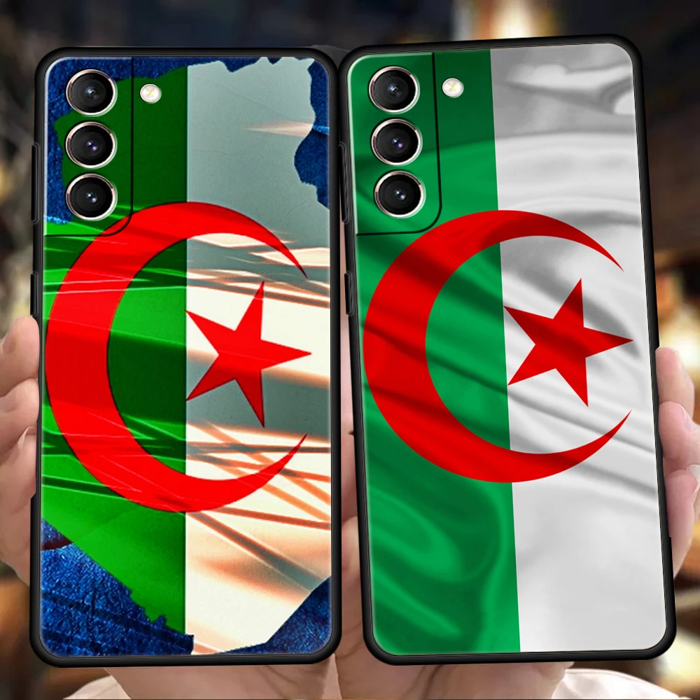 

Algeria Flag Case for Samsung Galaxy S22 S20 S21 FE Ultra S10 S9 M22 M32 Note 20 Ultra 10 Plus 5G Silicon TPU Phone Cover Fundas