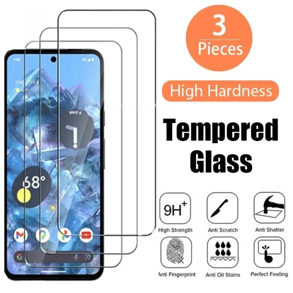 3 шт. закаленные для Google Pixel 8A 8 Pro 7 7A 6 6A 5 5A 4A 4 3A XL Fold 2.5D 9H Защитная пленка экрана