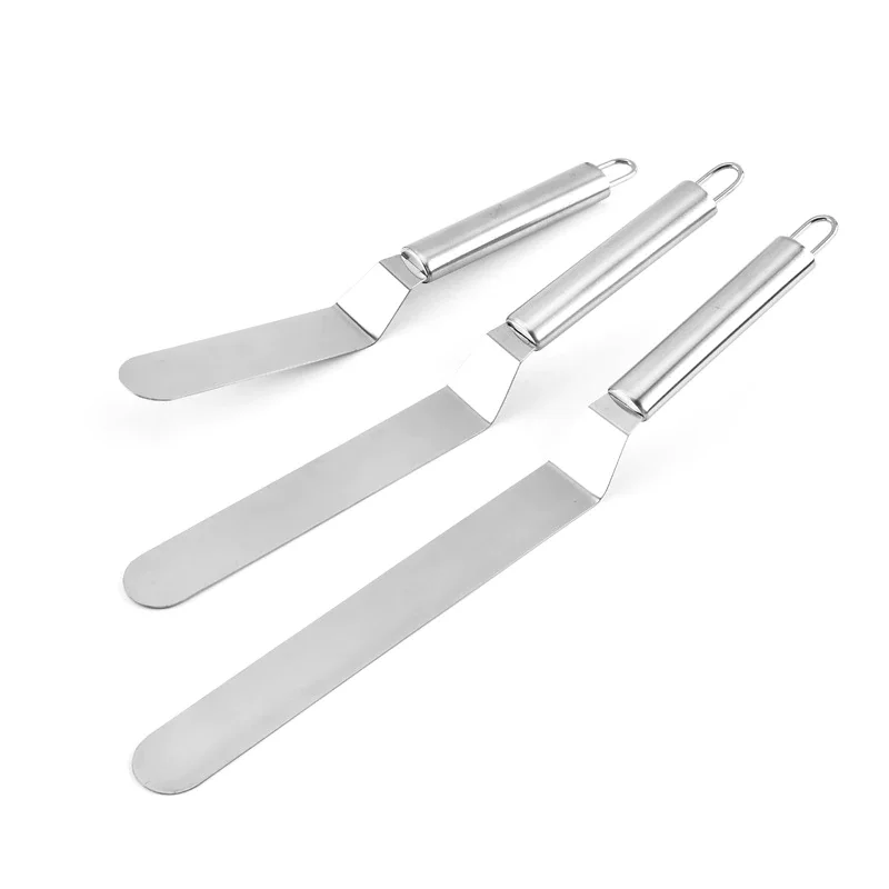 

Kitchen Accessories Cake Decorating Tools Stainless Steel Baking&Pastry Tools Portable Cream Spatula