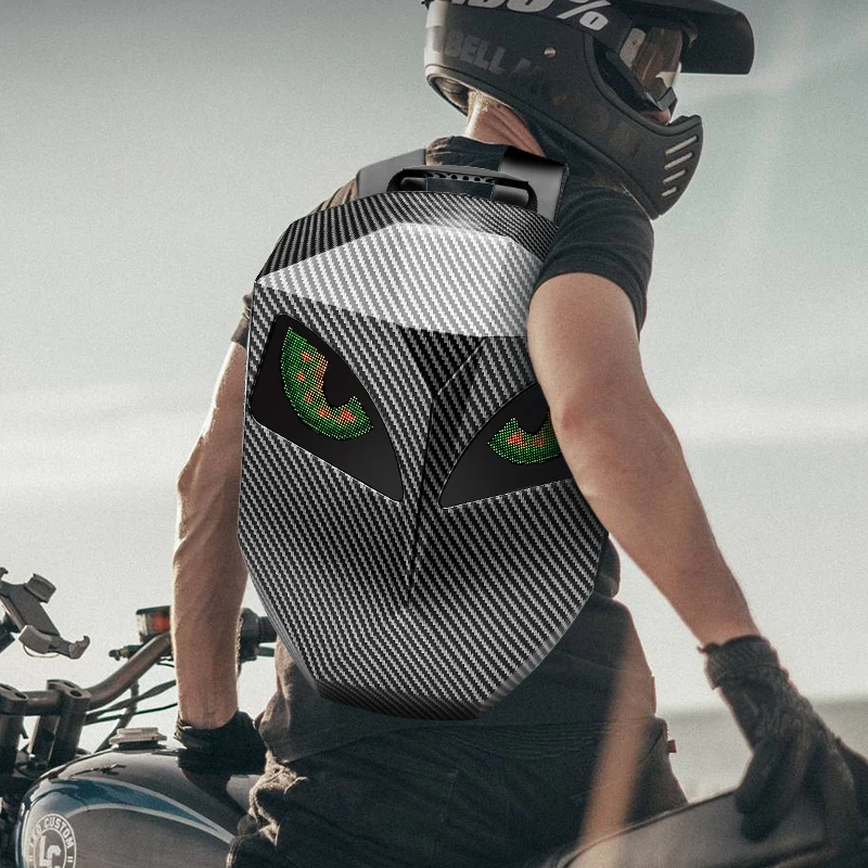 LOY светодиодный Knight Велоспорт рюкзак с глазами мотоциклетный шлем Bluetooth