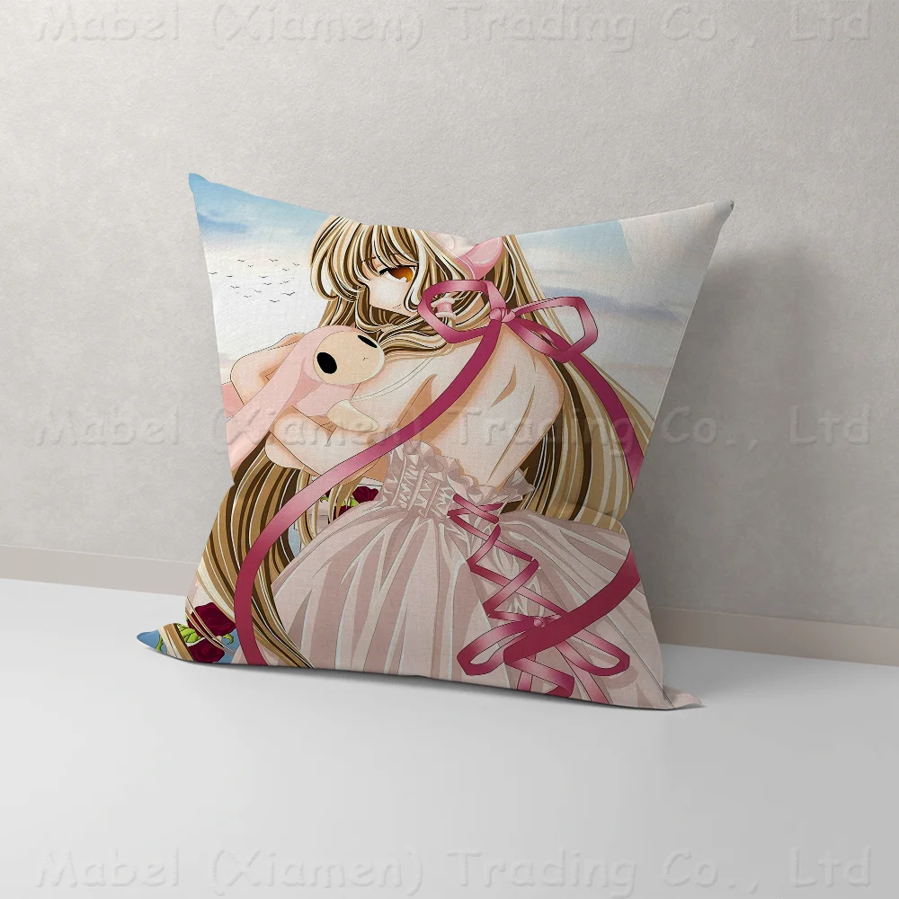 Anime Chobits Pillow Gift Home Office Decoration Bedroom Sofa Car Cushion Cover Case 45x45