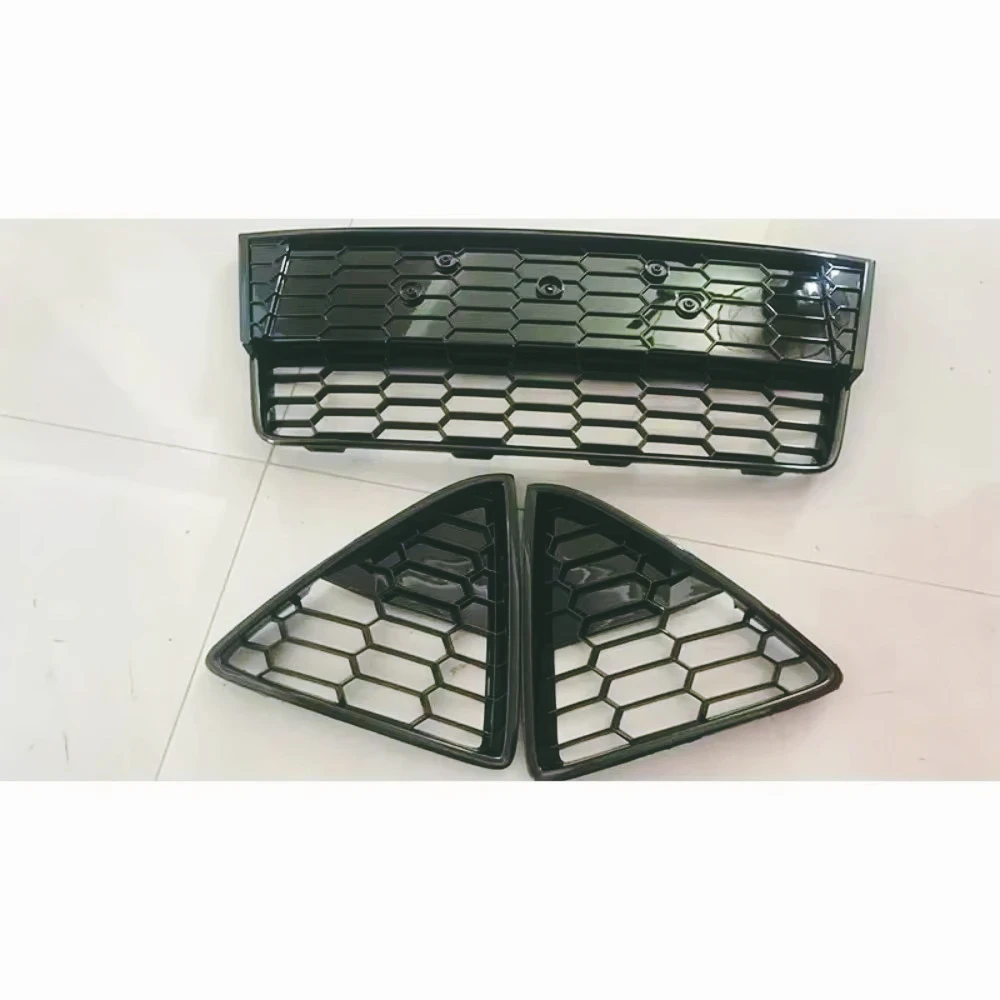 Фото Решетки радиатора ZF-Ji1 в стиле S для Ford Focus MK3 2011-2013 ZETEC, решетки бампера, комплекты для кузова автомобиля. №1