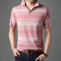 2022 Top Quality Summer Hot Sale Brand Designer Pure Striped Mens Polo Shirts Cotton Short Sleeves Casual Tops Fashion Men