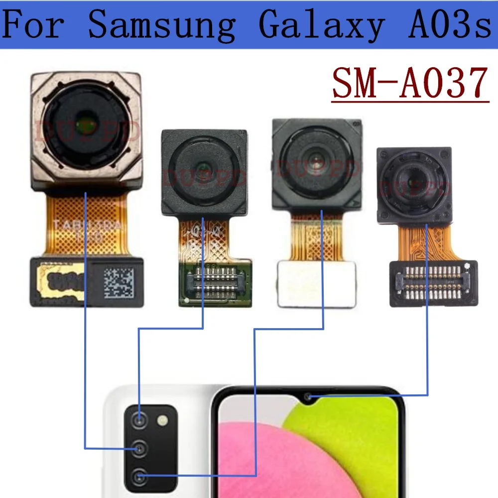 Основная задняя камера для Samsung A03s A037 A037F A037M A037U модуль передней широкой камеры