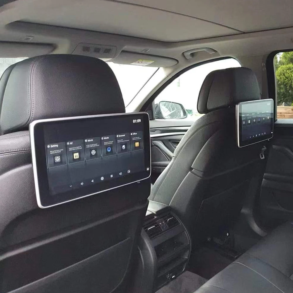 2023 New Car Video Rear Entertainment Headrest TV LCD Screen For BMW Series 5 7 X5 X6 GT G30 G12 G05 F07 F10 F11 F02 F85 F15 F16 images - 6