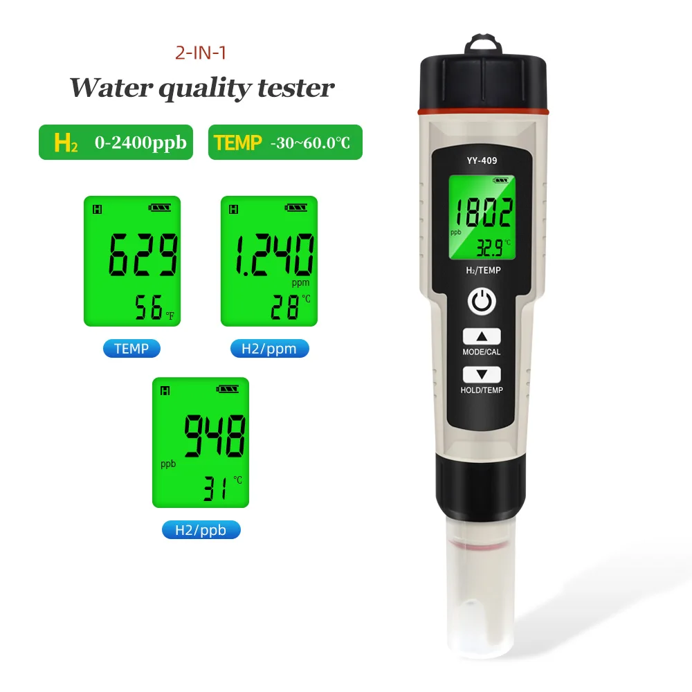 

Профессиональный тестер для измерения температуры воды, водонепроницаемый Детектор водорода, 1 ручка, тип 2
