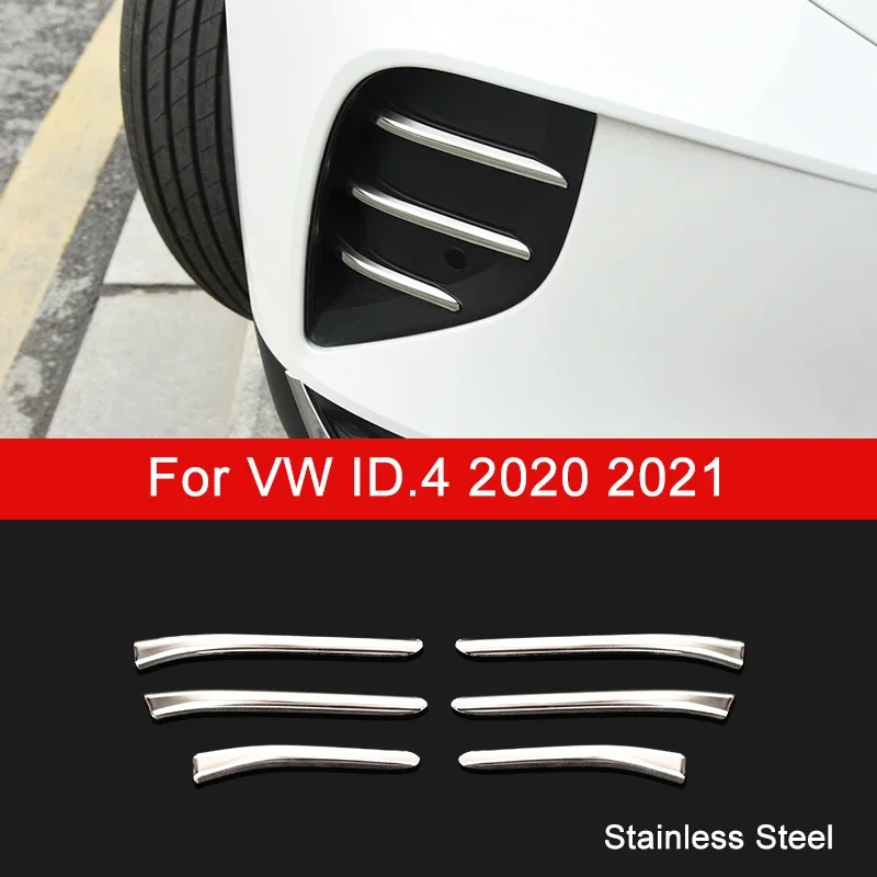 

Автомобильная передняя противотуманная фара, накладка на противотуманную фару, декоративная наклейка для Volkswagen VW ID 4, ID4, аксессуары 2020 2021