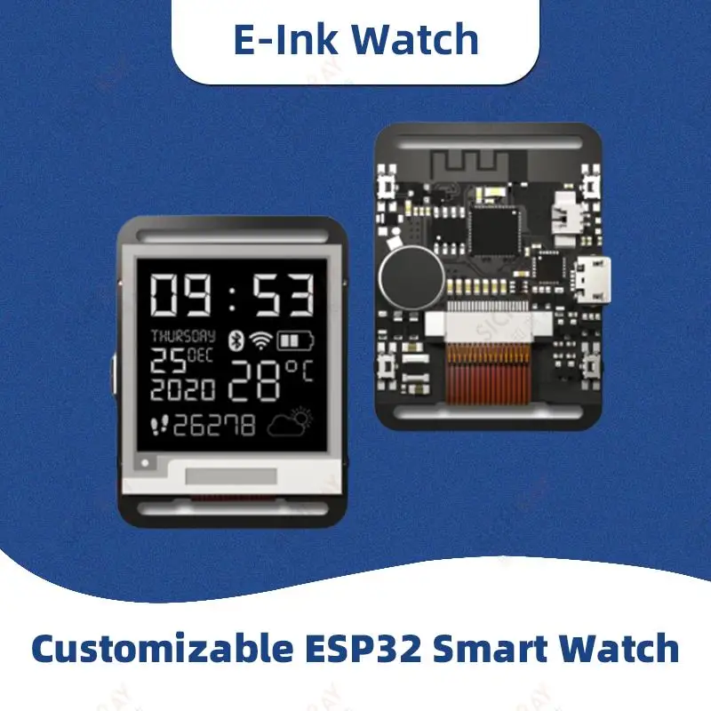 ESP32 Smart Watch BOX Development Board Wifi BT Module ESP32-BOX with 1.54  Inch TFT Screen MPU9250 BM8563 Type-C 8MB Flash - AliExpress