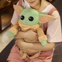 new disney star wars baby yoda plush backpack doll kawaii mandalorian stuffed bag cute backpack toys gift for children