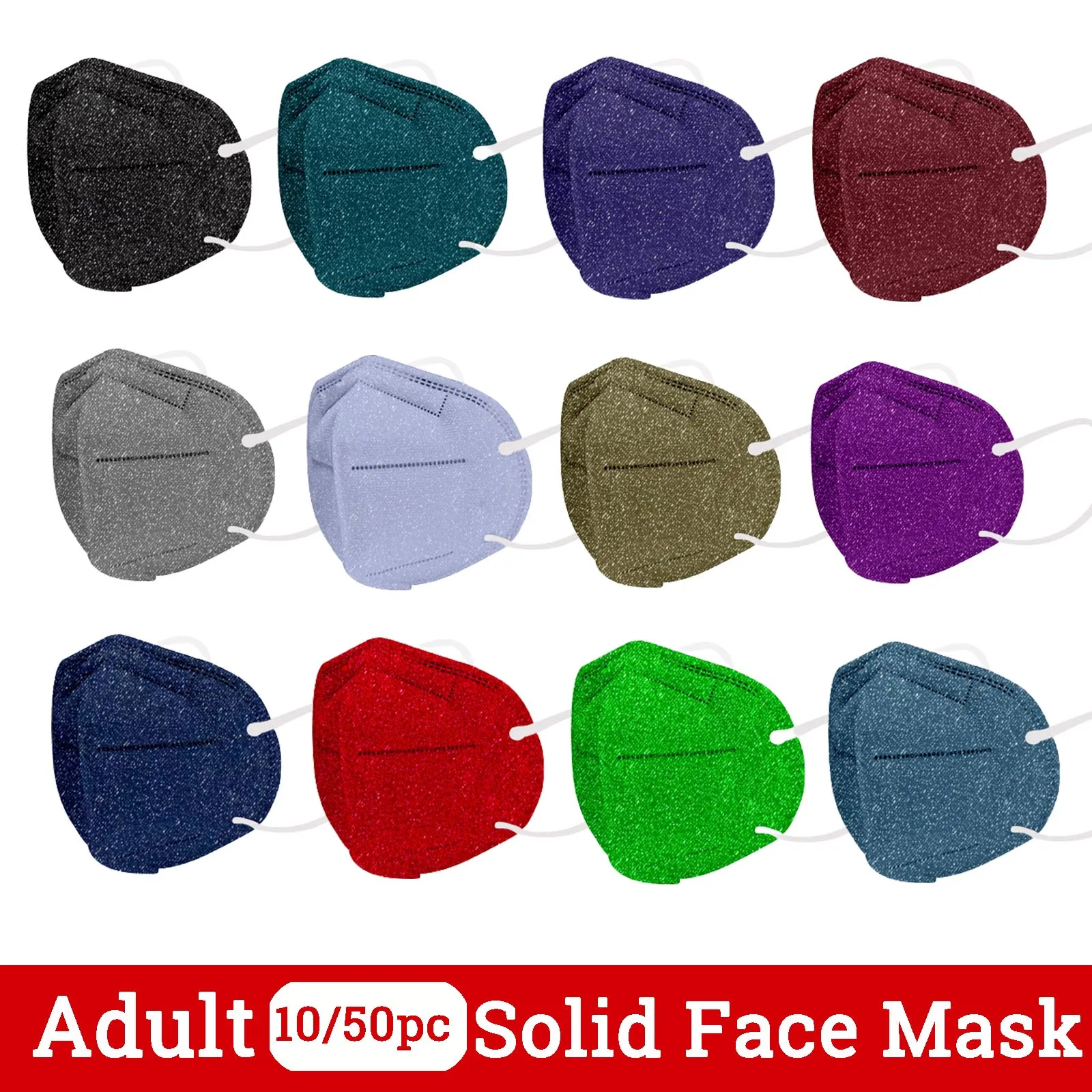 

10/50 шт., маска для лица, 5 слоев, высокой плотности