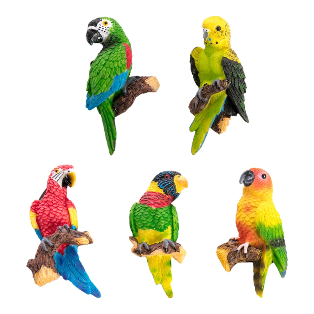 

5pcs Parrot Birds Sticker Decal for Home Wall Refrigerator