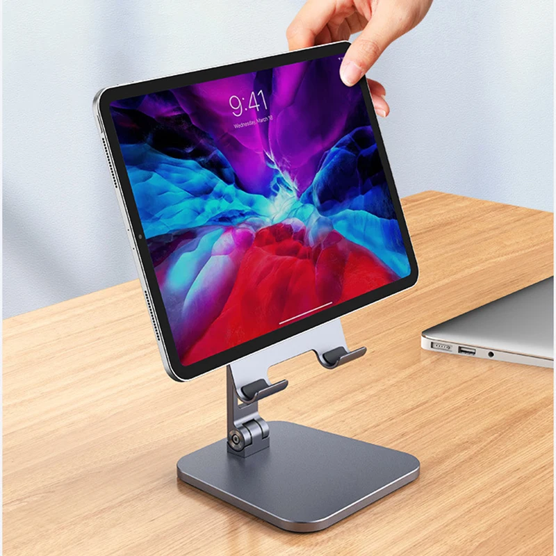

Metal Phone Holder Foldable Desktop Mini Portable Tablet Stand Universal Tablet Phone Bracket Lazy Phone Holder for Ipad IPhone