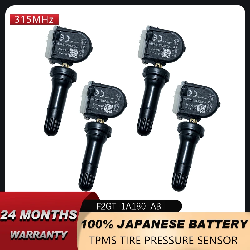 

4PCS F2GZ1A189A TPMS Sensors For FORD RANGER EDGE MUSTANG Escape FOR Lincoln Continental Tire Pressure 315Mhz F2GT1A180AB