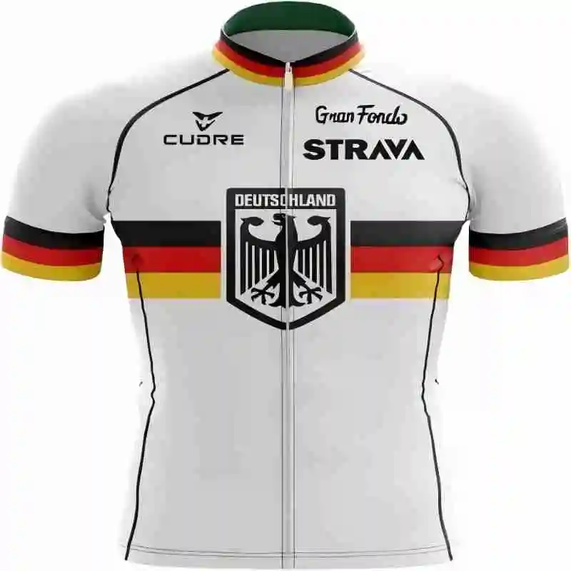 2024 Strava Men's Cycling Shirt Summer Breathable Absorb Quick Drying MTB Uniform Wear